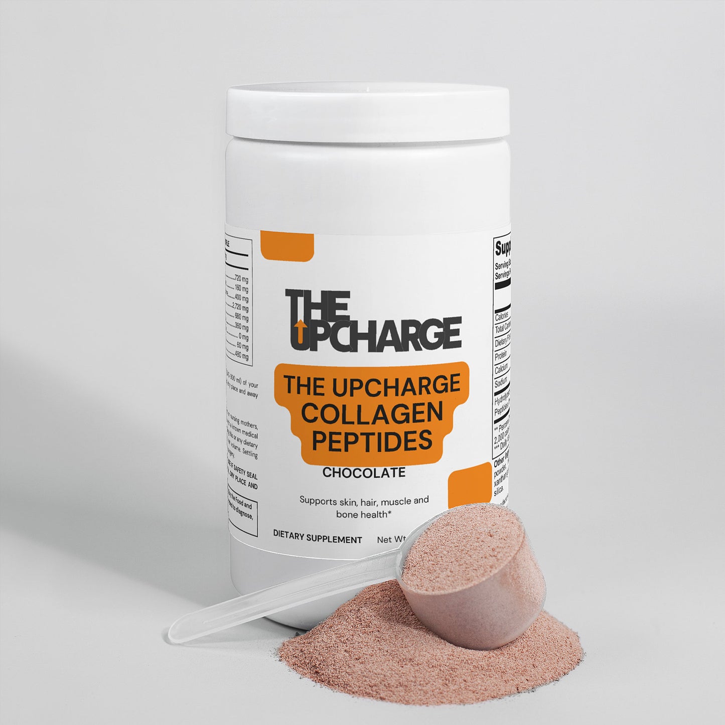 The UpCharged Collagen Peptides Powder (Chocolate)