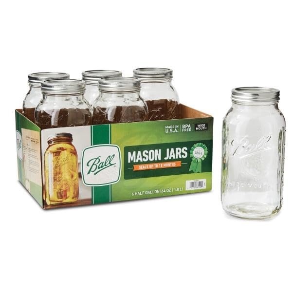 Wide Mason Jars with Lids