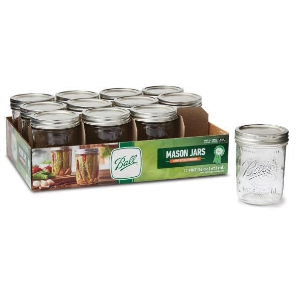 Wide Mason Jars with Lids