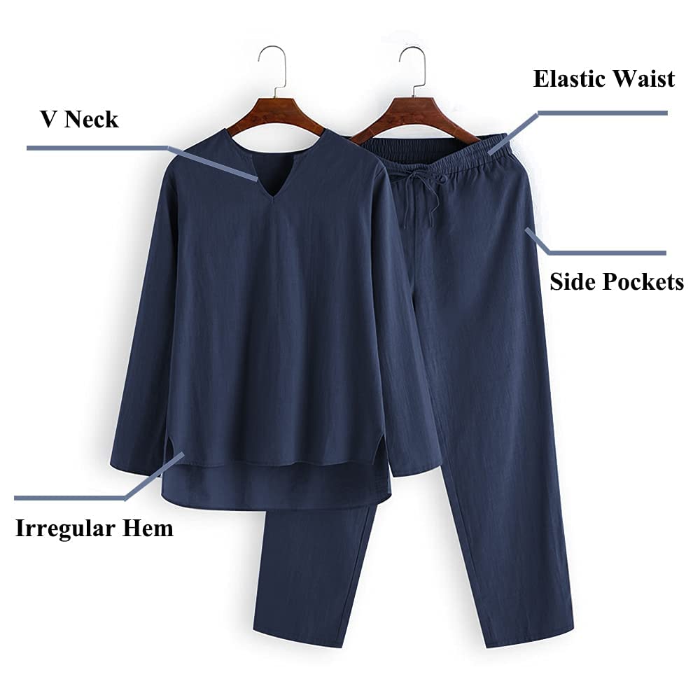 Men's Cotton Linen Set