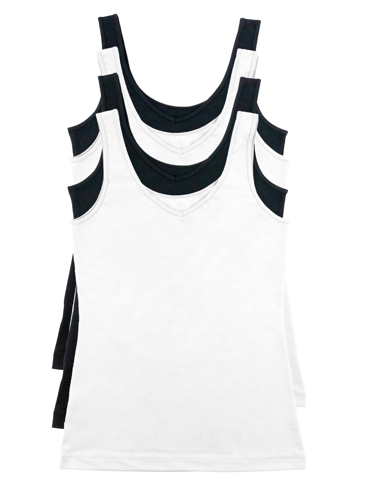 Reversible Cotton Women’s Tank Top | 4-Pack