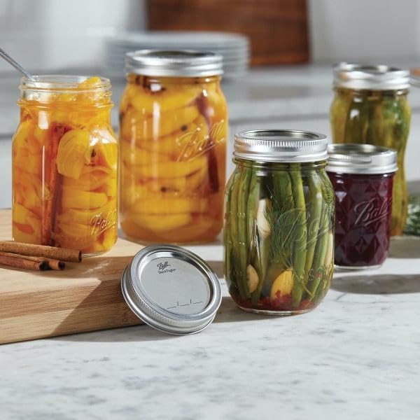 Wide Mason Jars with Lids