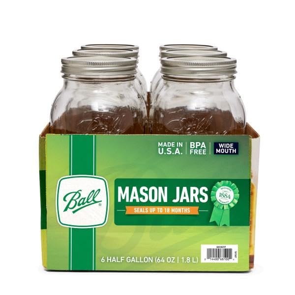 Wide Mason Jars with Lids