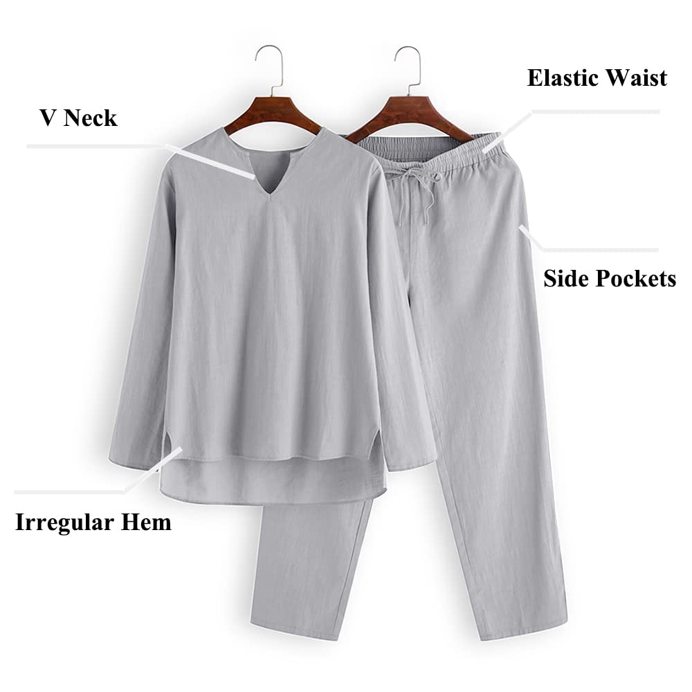 Men's Cotton Linen Set