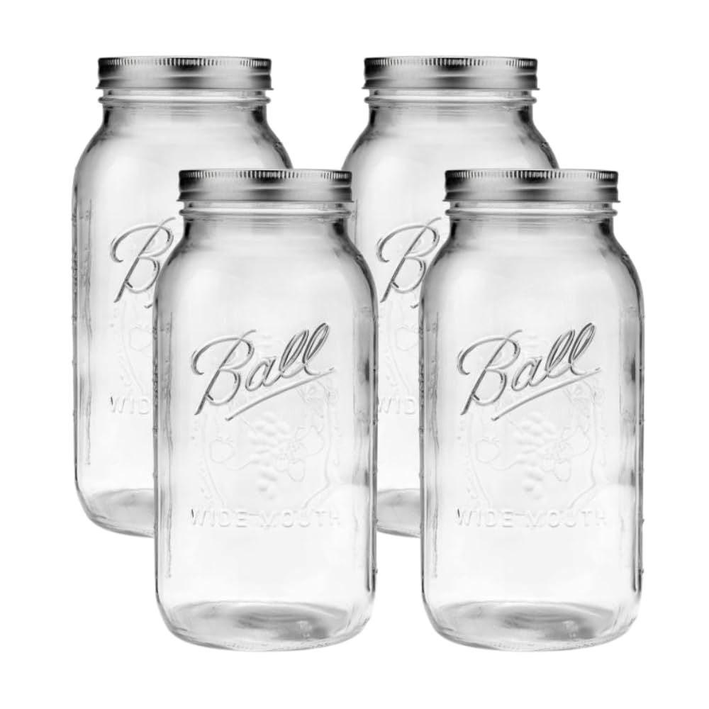 Wide Mason Jars with Lids