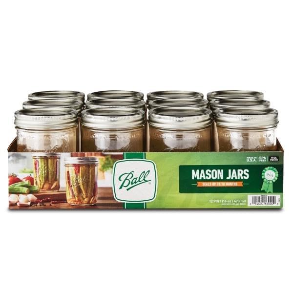 Wide Mason Jars with Lids