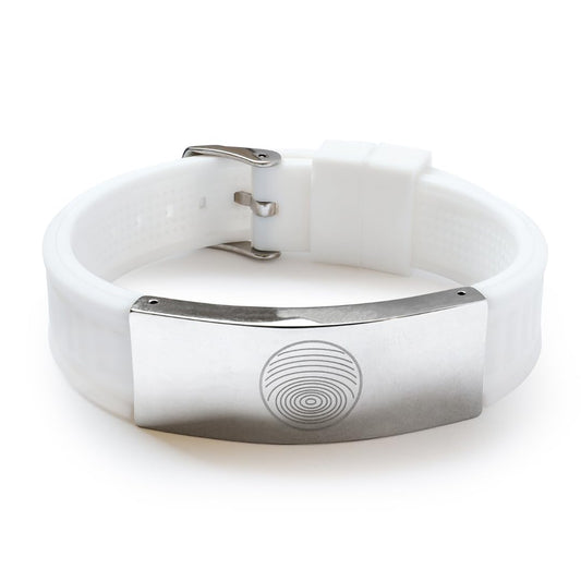 EMF Defense Bracelet - Protect Yourself from Harmful Electromagnetic Radiation from Phones & Wifi, Contains 32 Minerals for Negative Ions, Improves Sleep, Mood, Focus (White)