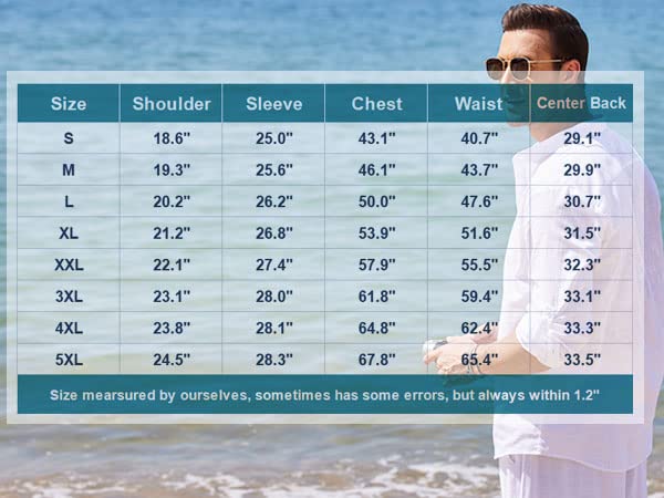 Men's Cotton Linen Henley T-Shirts Long Sleeve Hippie Casual Beach T-Shirts