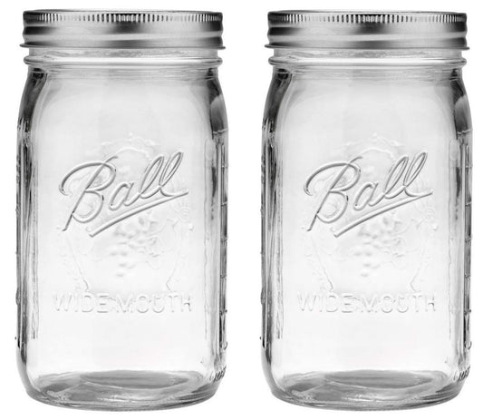 Wide Mason Jars with Lids