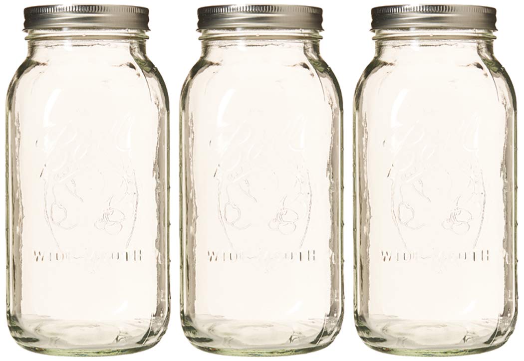 Wide Mason Jars with Lids