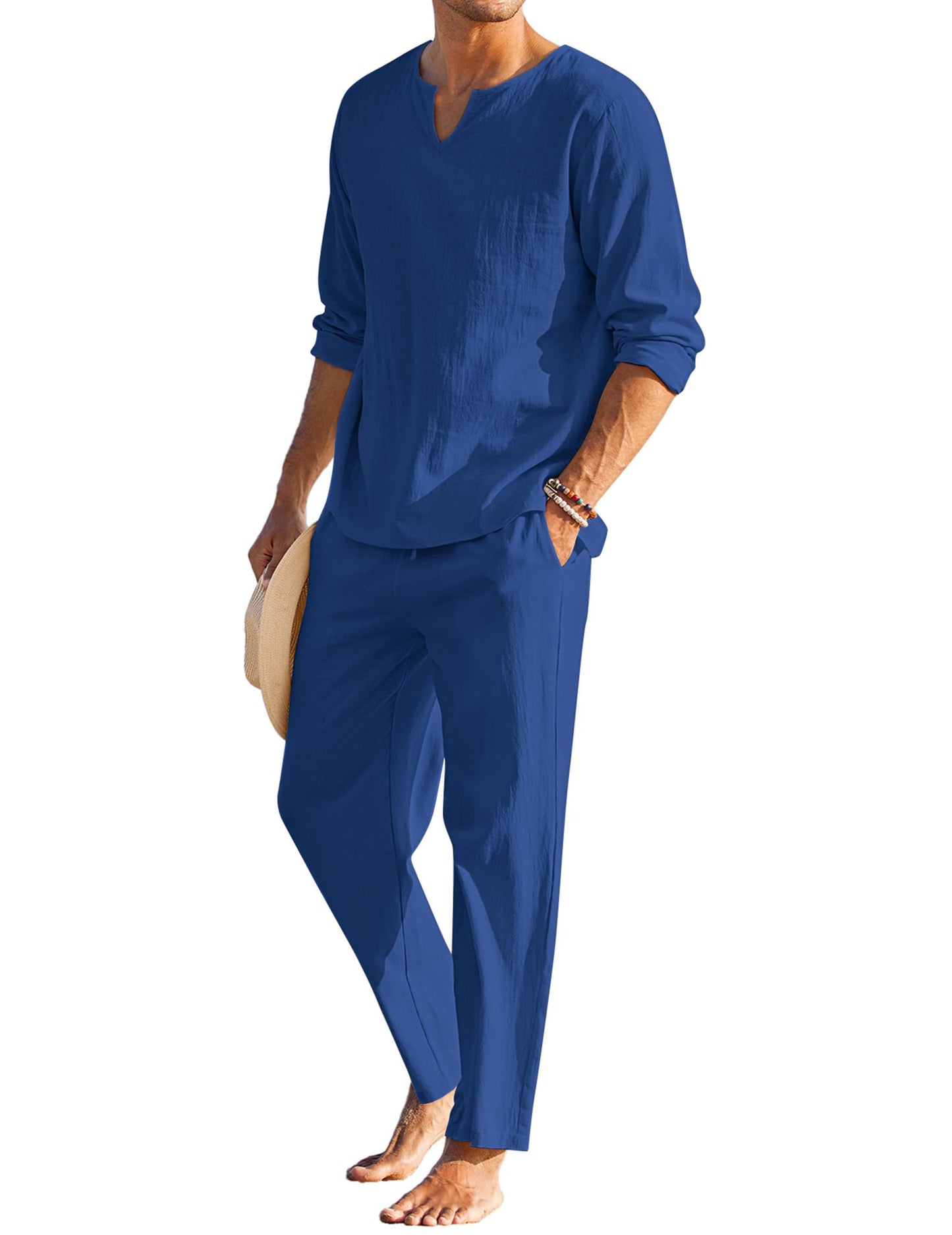 Men's Cotton Linen Set