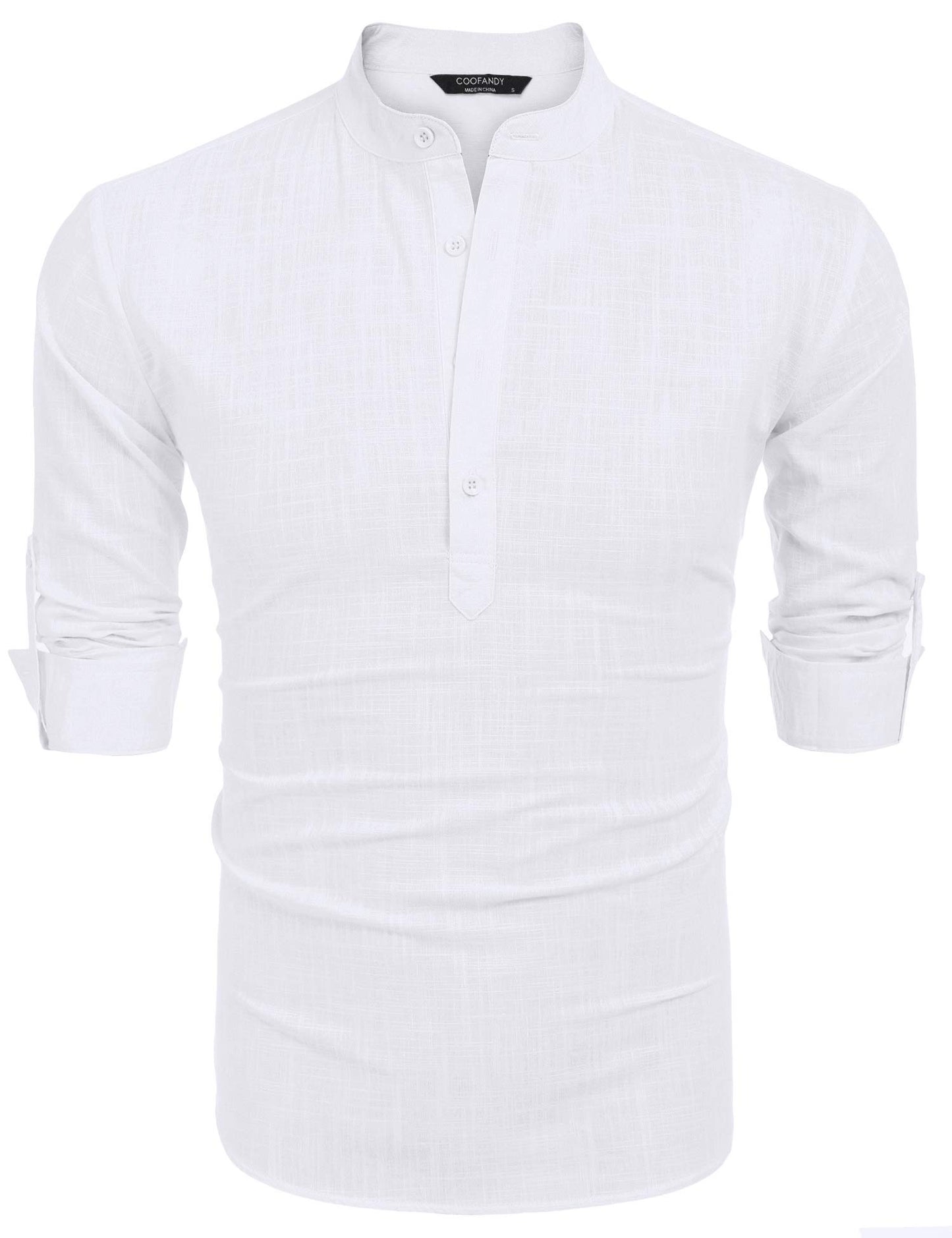 Men's Linen Henley Shirt