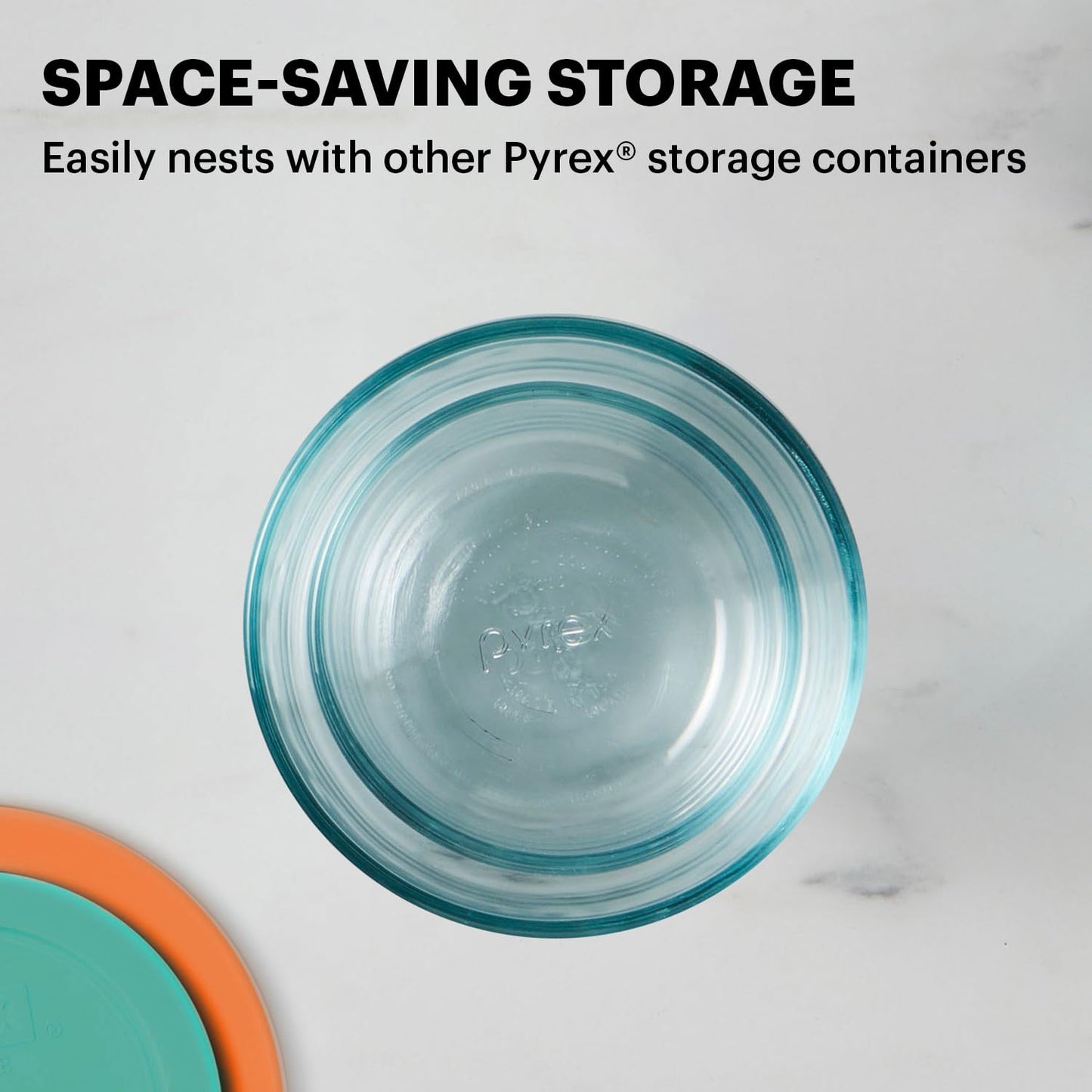 Pyrex 14-Pc Glass Food Storage Set - 7, 4, 2 & 1-Cup Round Containers with Lids - BPA-Free, Dishwasher & Microwave Safe