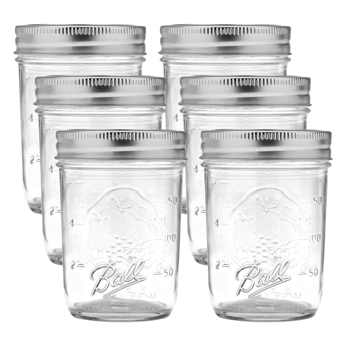 Wide Mason Jars with Lids