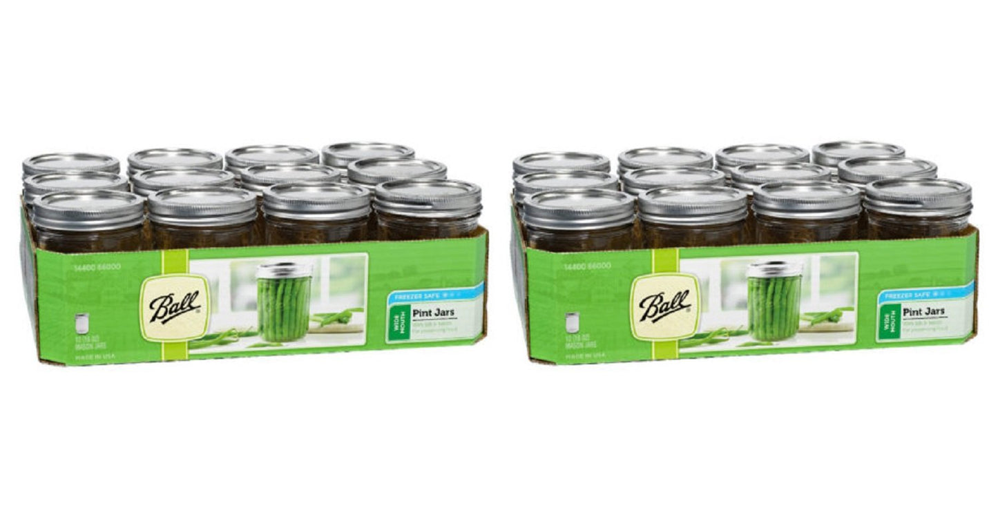 Wide Mason Jars with Lids