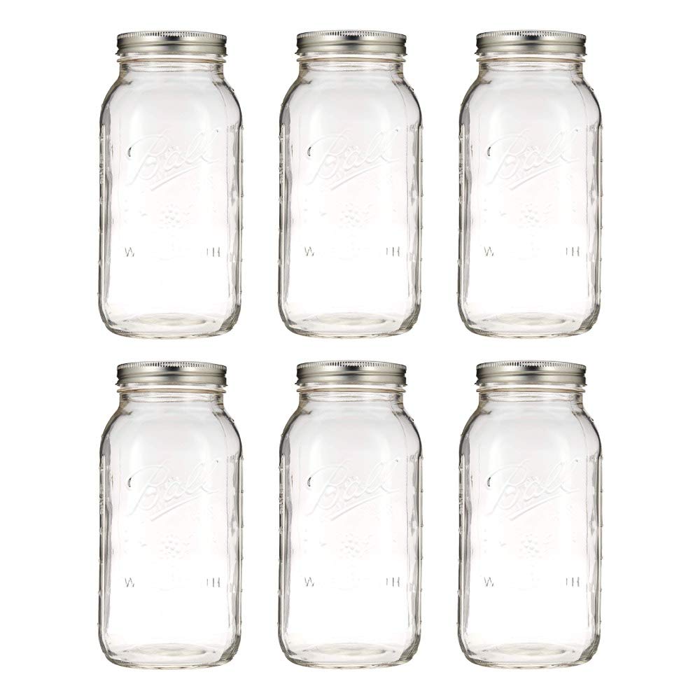 Wide Mason Jars with Lids