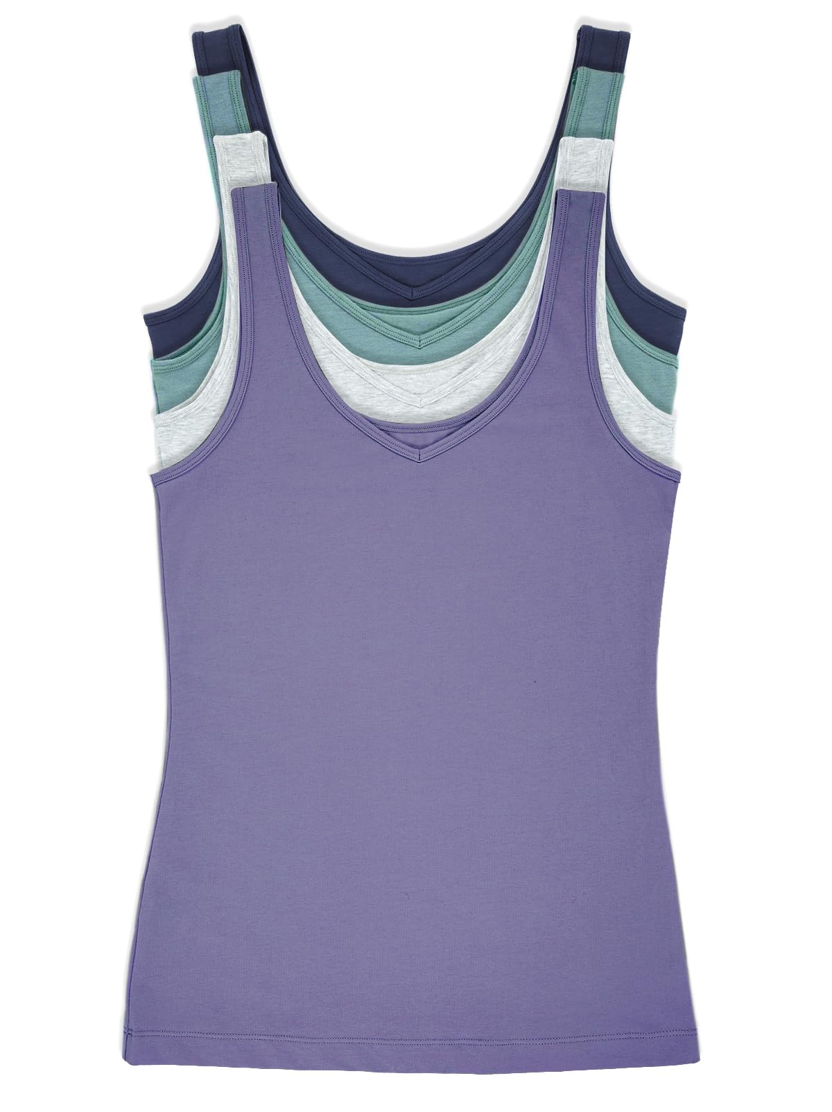 Reversible Cotton Women’s Tank Top | 4-Pack