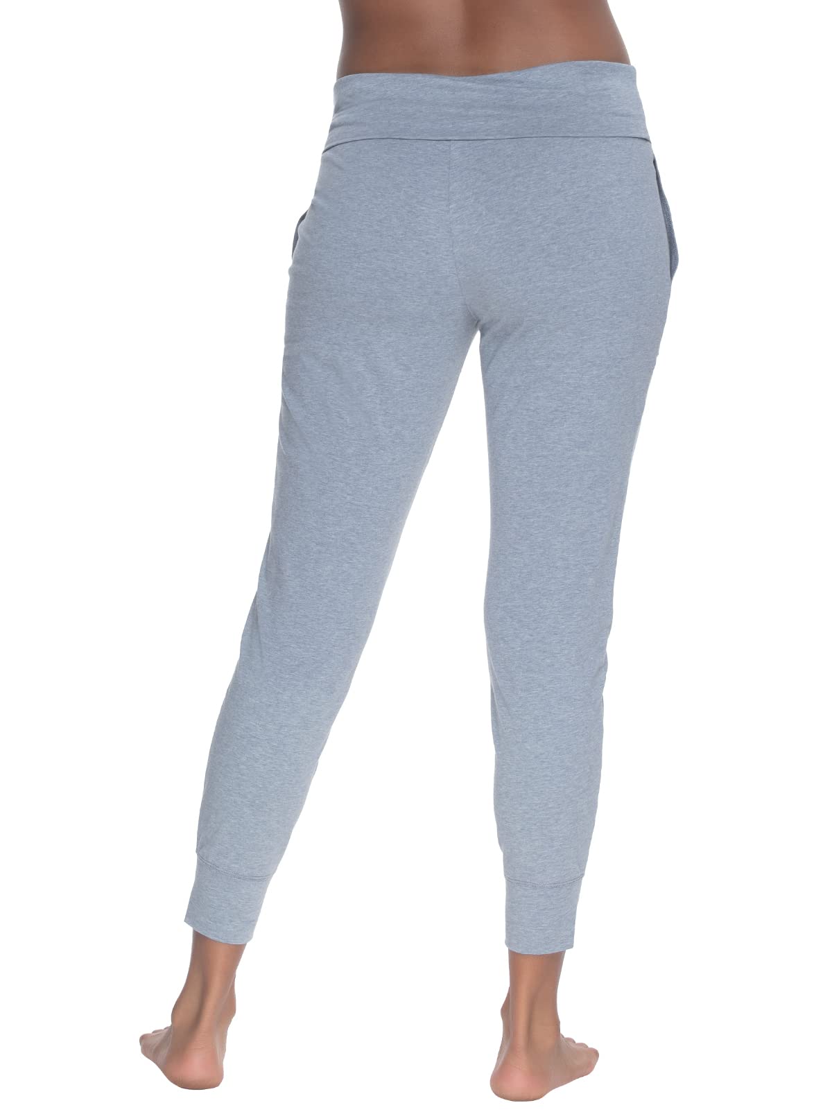 Organic Cotton Stretch Fold-Waist Joggers