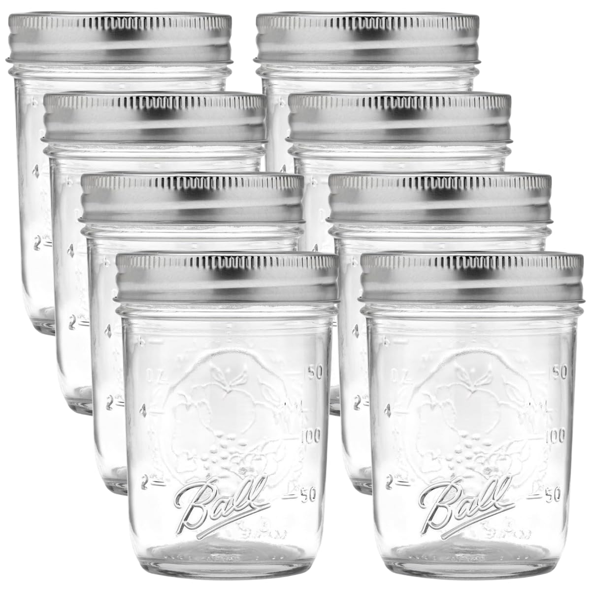 Wide Mason Jars with Lids