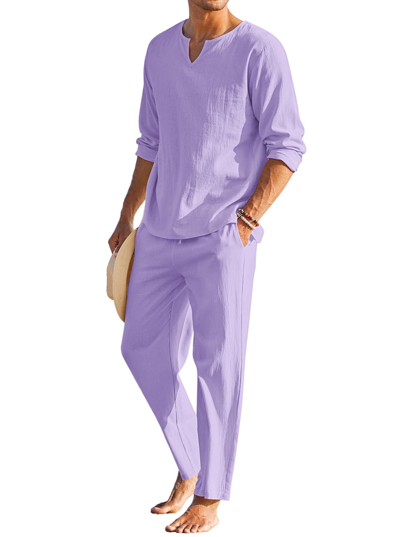 Men's Cotton Linen Set