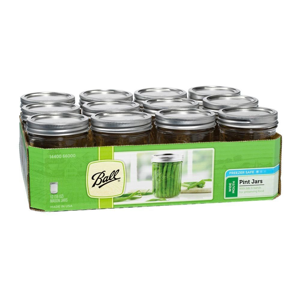 Wide Mason Jars with Lids