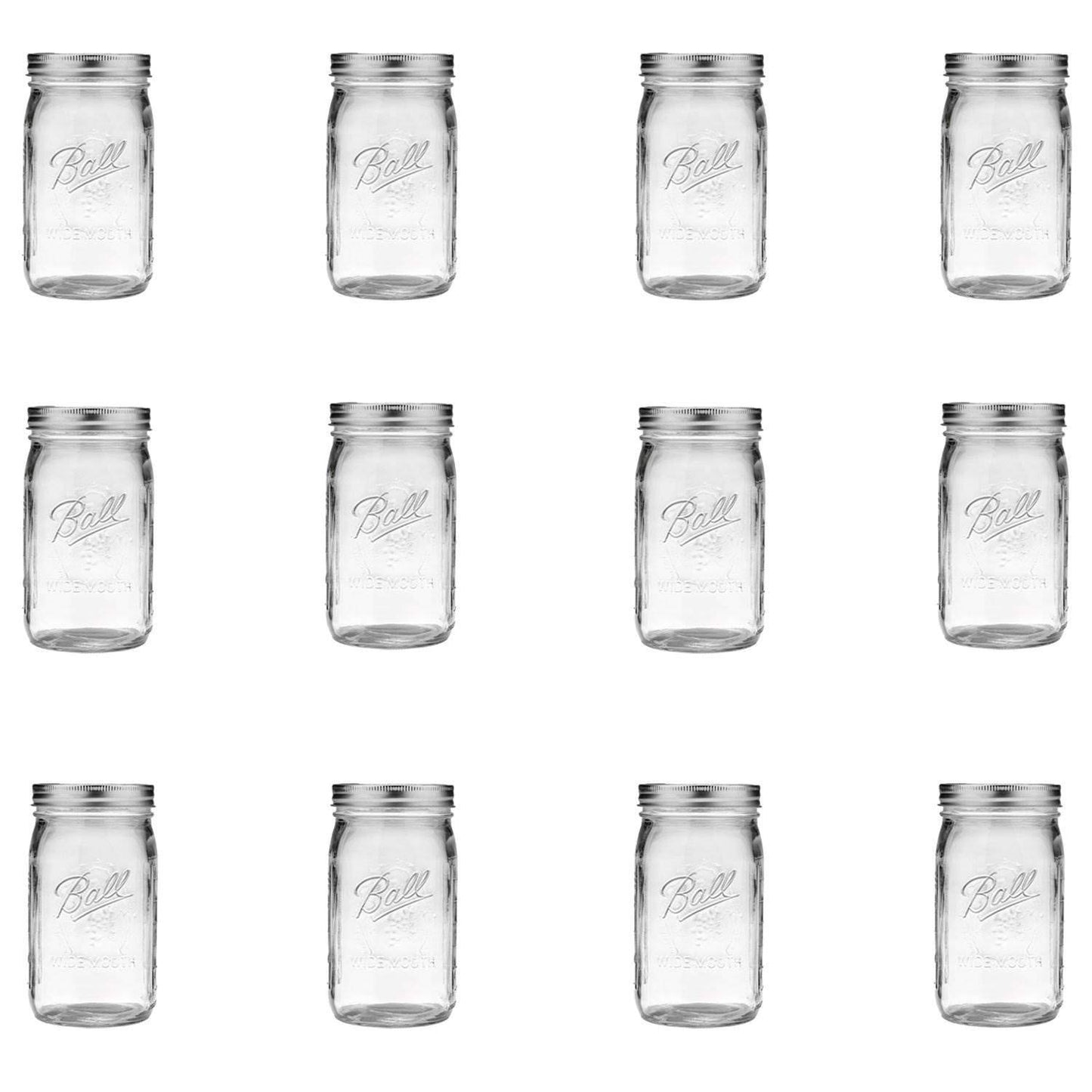 Wide Mason Jars with Lids