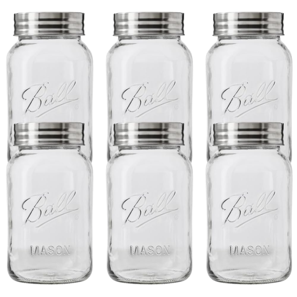 Wide Mason Jars with Lids