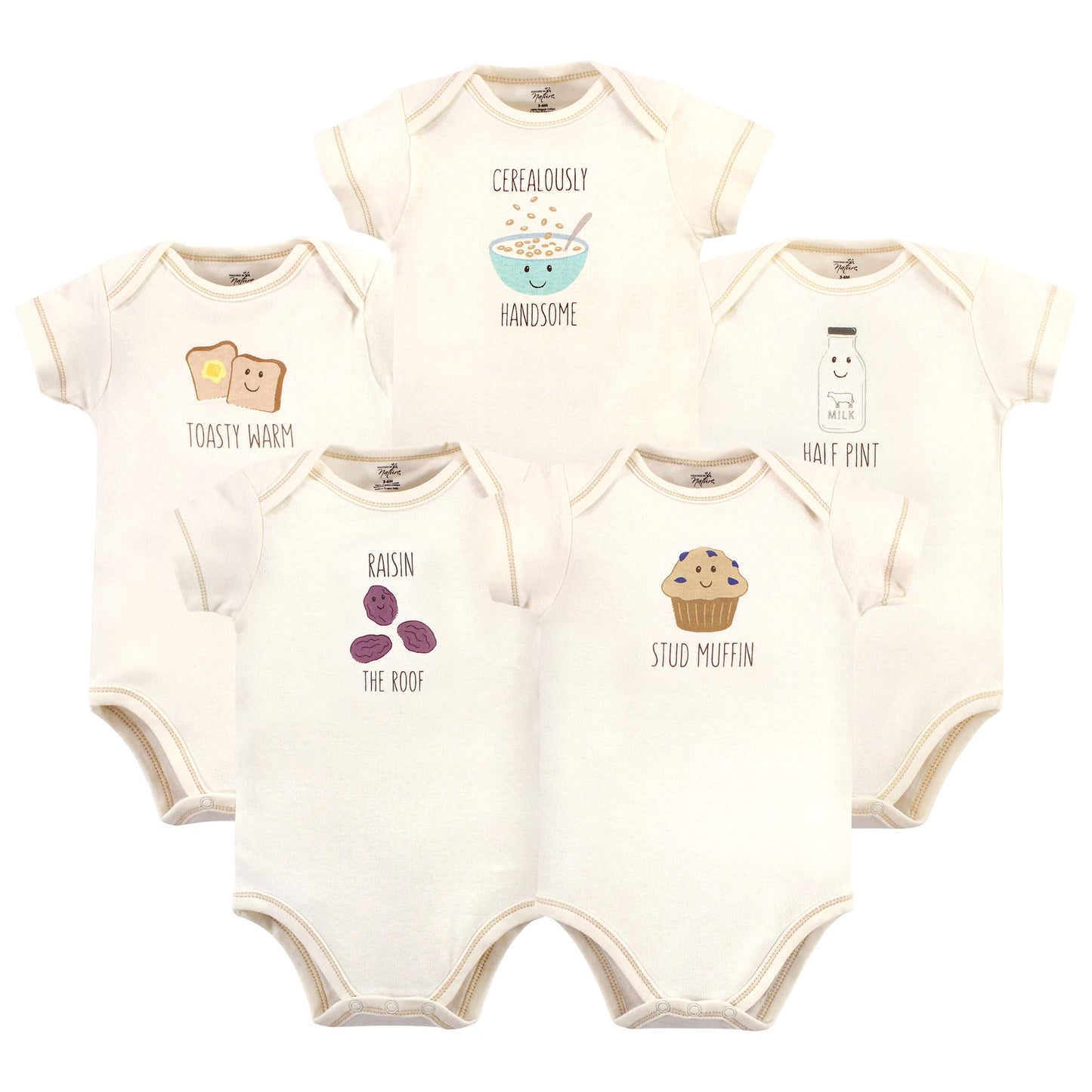 Unisex Baby Organic Cotton Bodysuits