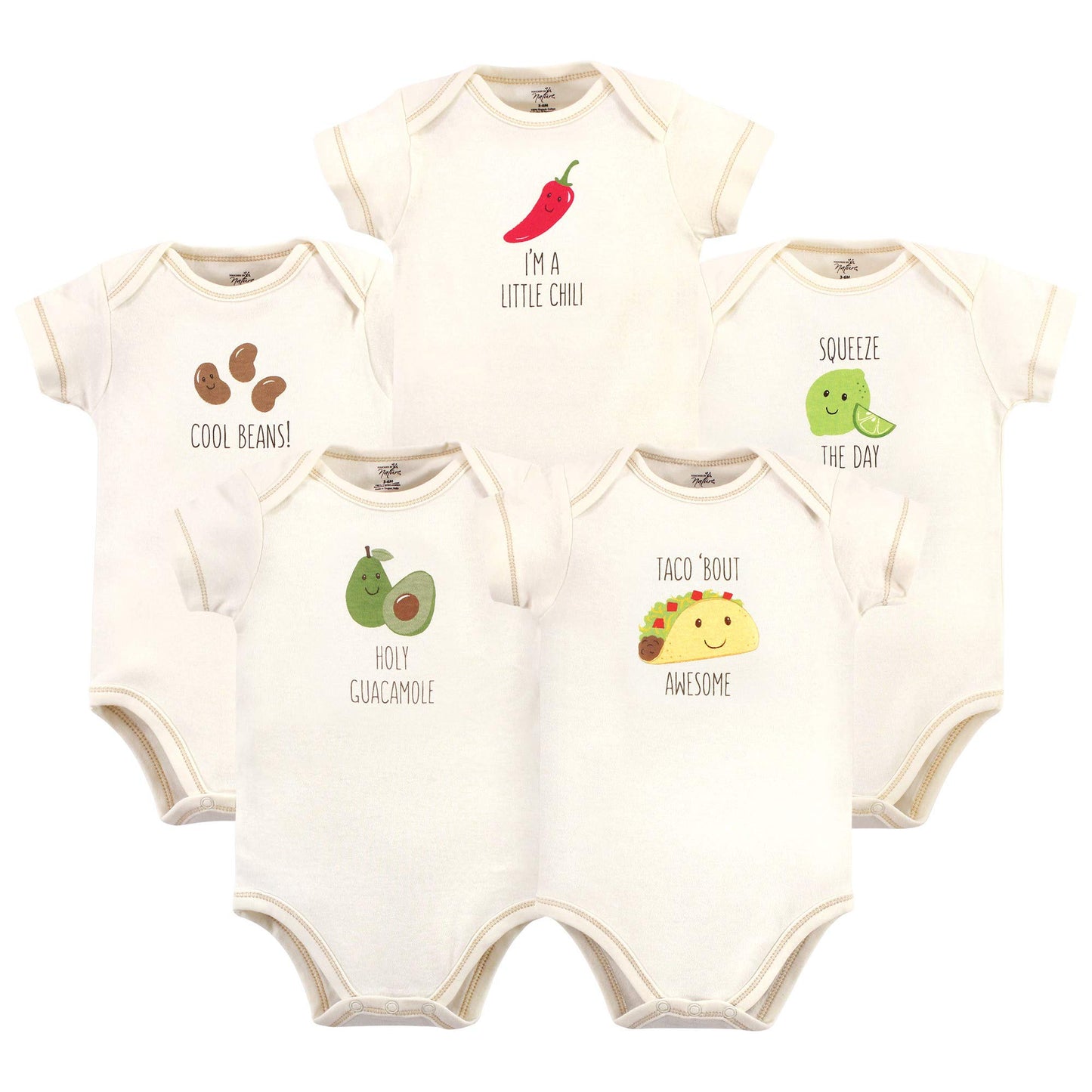 Unisex Baby Organic Cotton Bodysuits