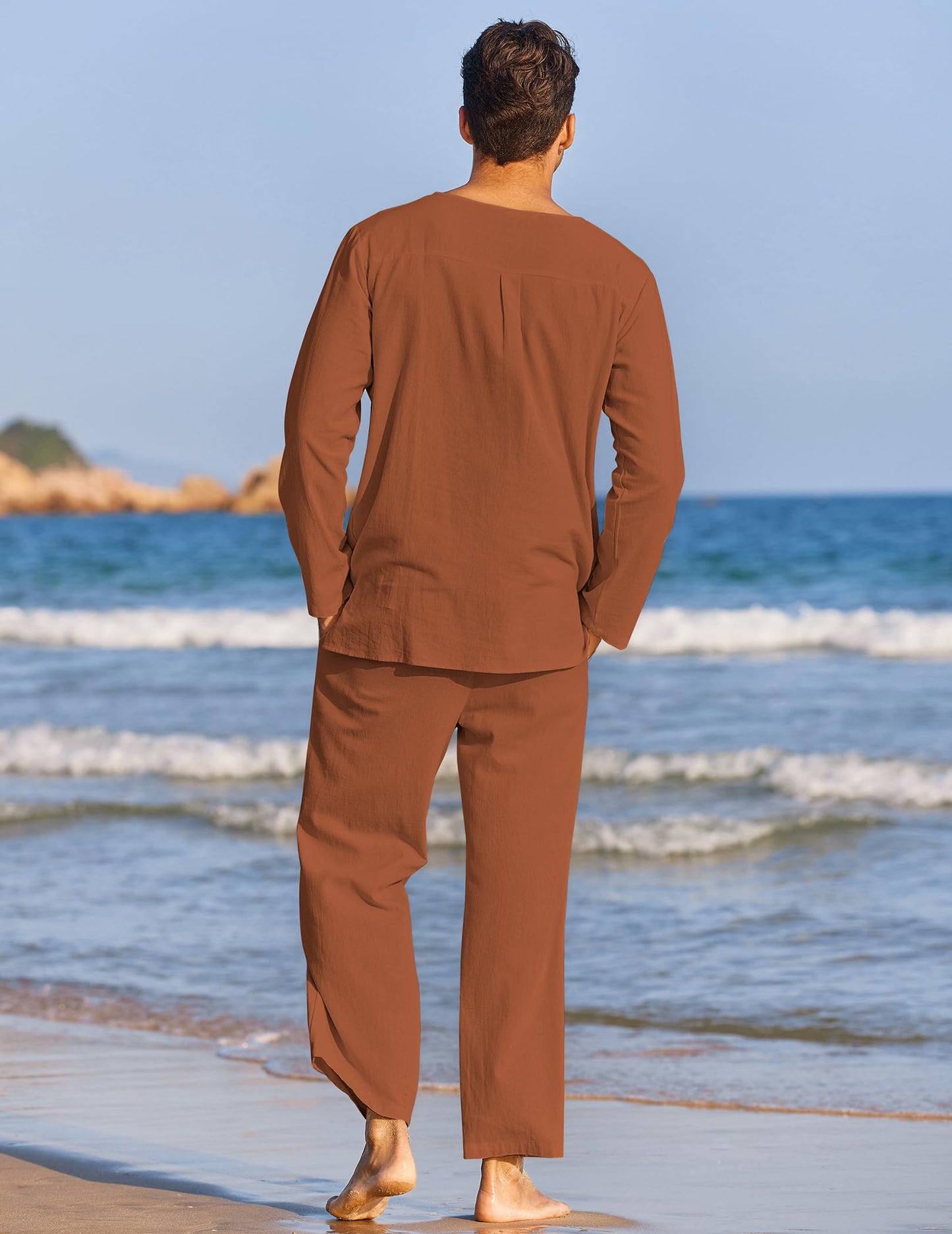 Men's Cotton Linen Set