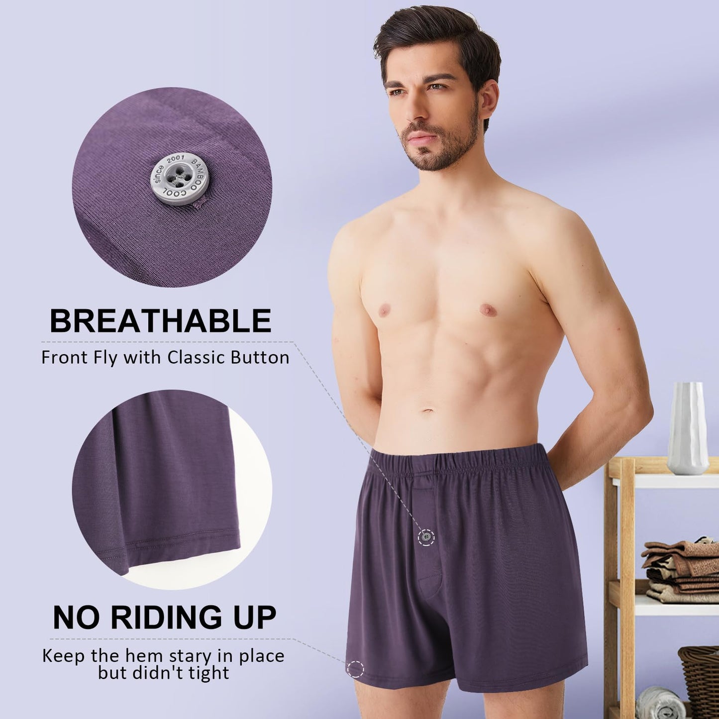 Breathable Casual Boxers Set