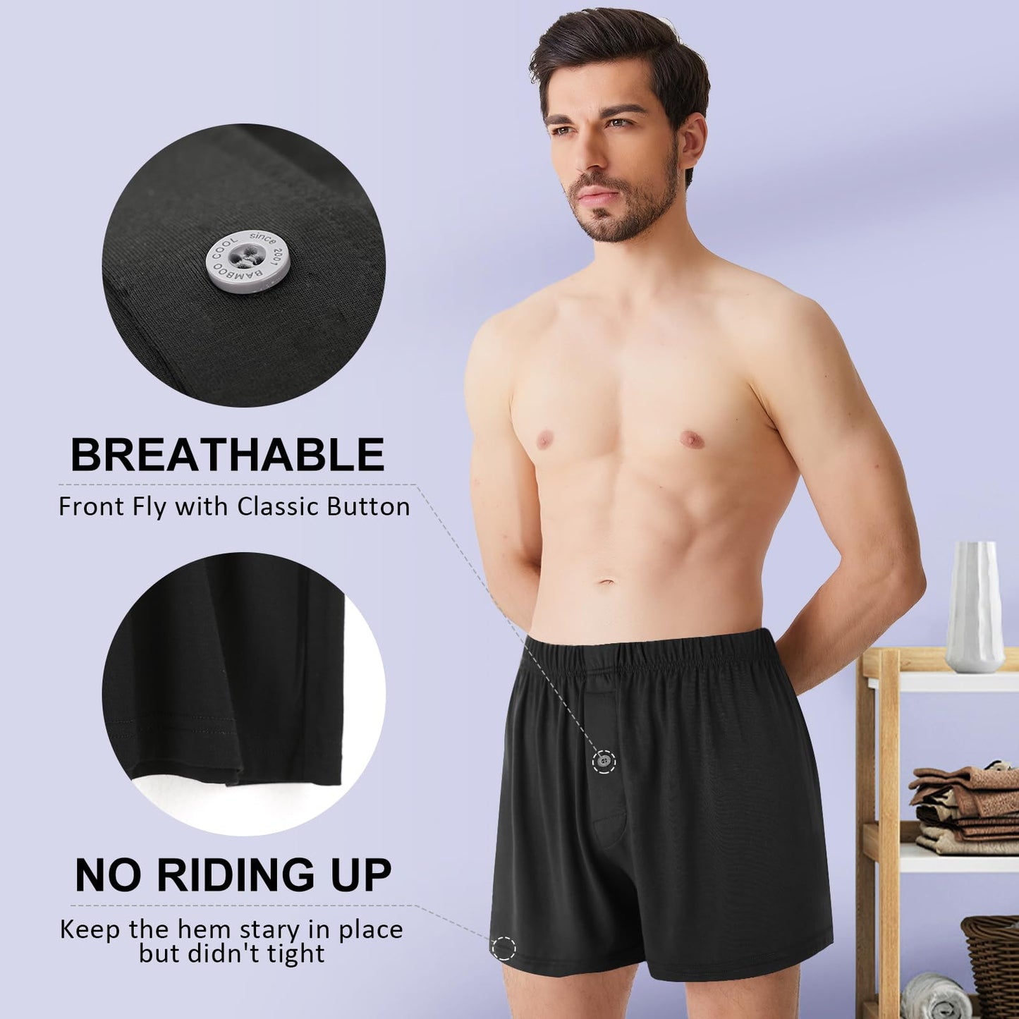 Breathable Casual Boxers Set