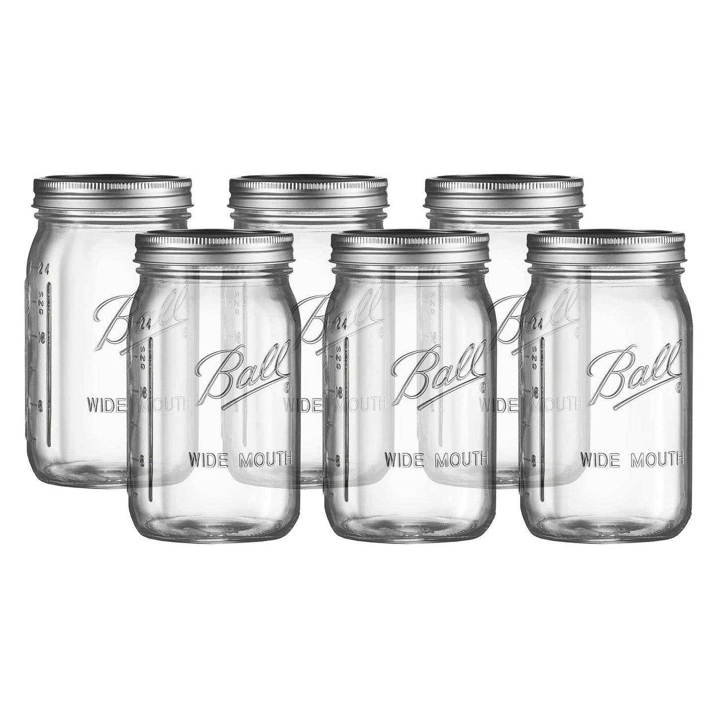 Wide Mason Jars with Lids