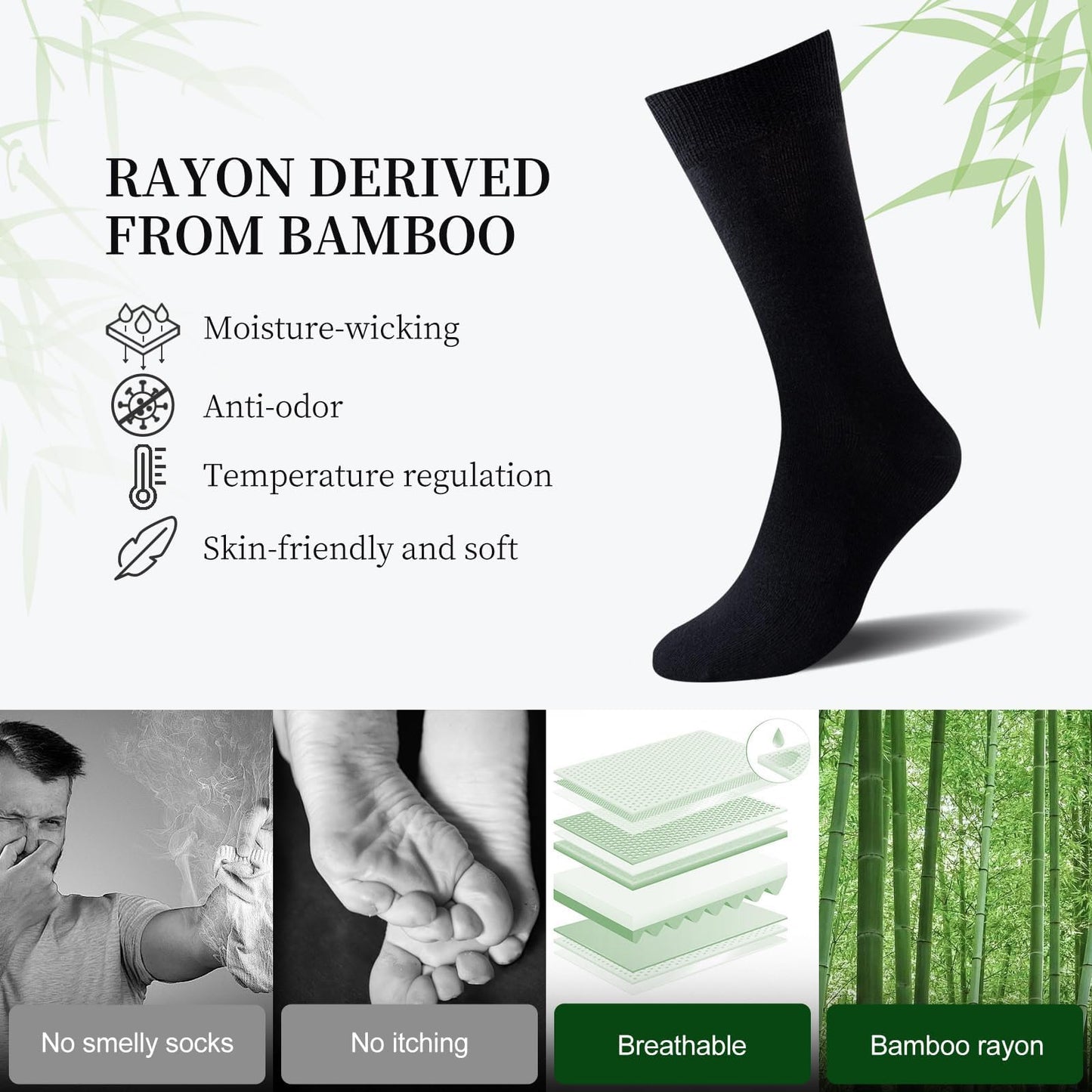 Soft Breathable Dress Socks