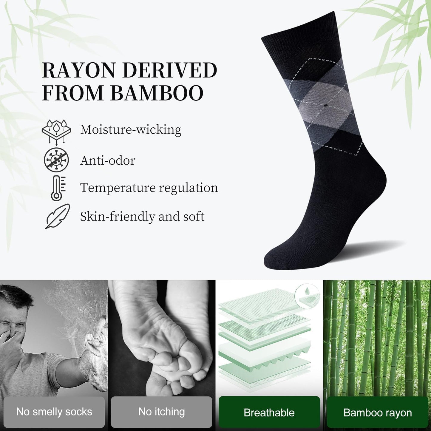 Soft Breathable Dress Socks