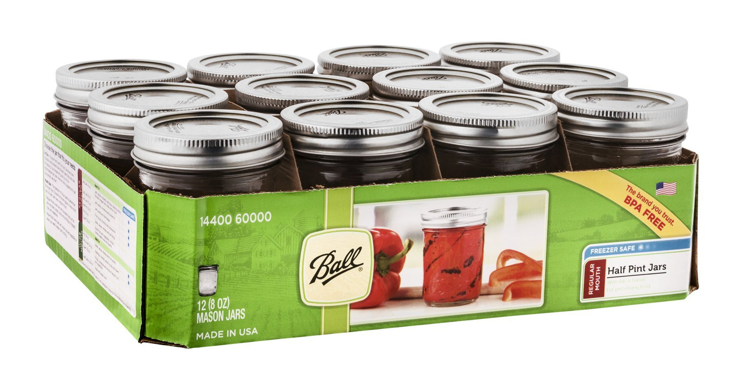 Wide Mason Jars with Lids