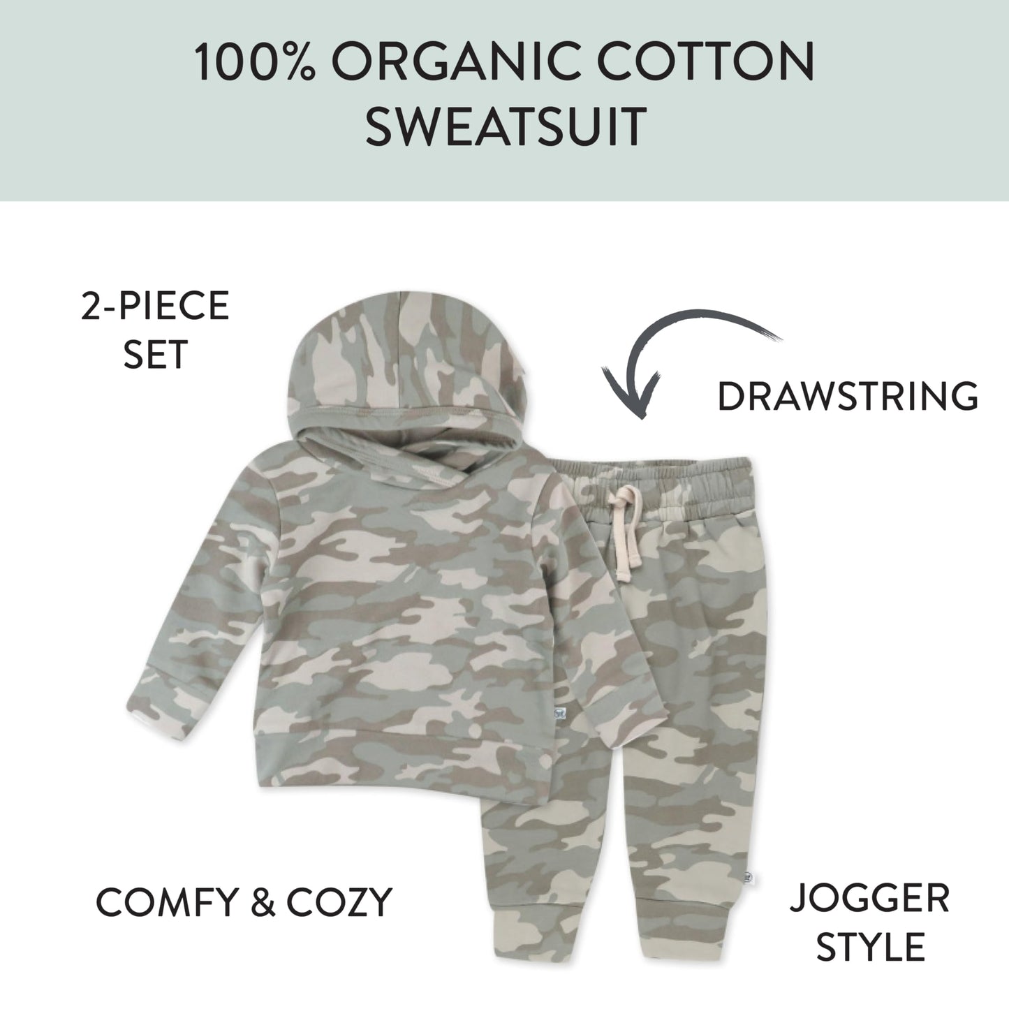 Multipack Pullover Hoodie Sweatshirt Jogger Sweatpant Sets Organic Cotton Baby, Toddler, Boys, Girls, Unisex