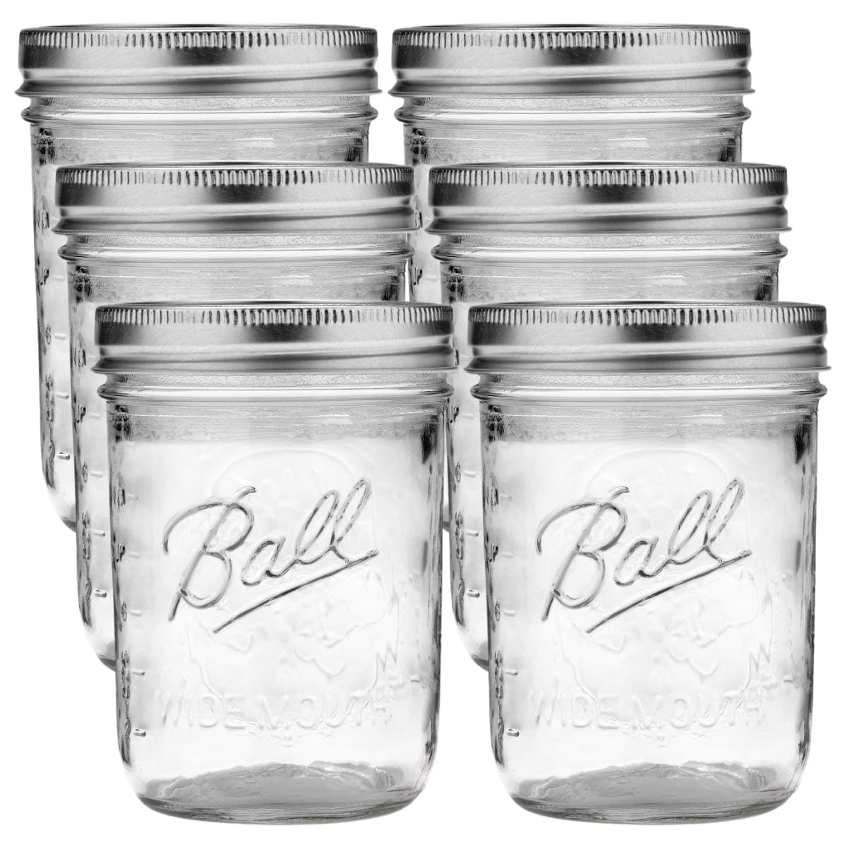 Wide Mason Jars with Lids