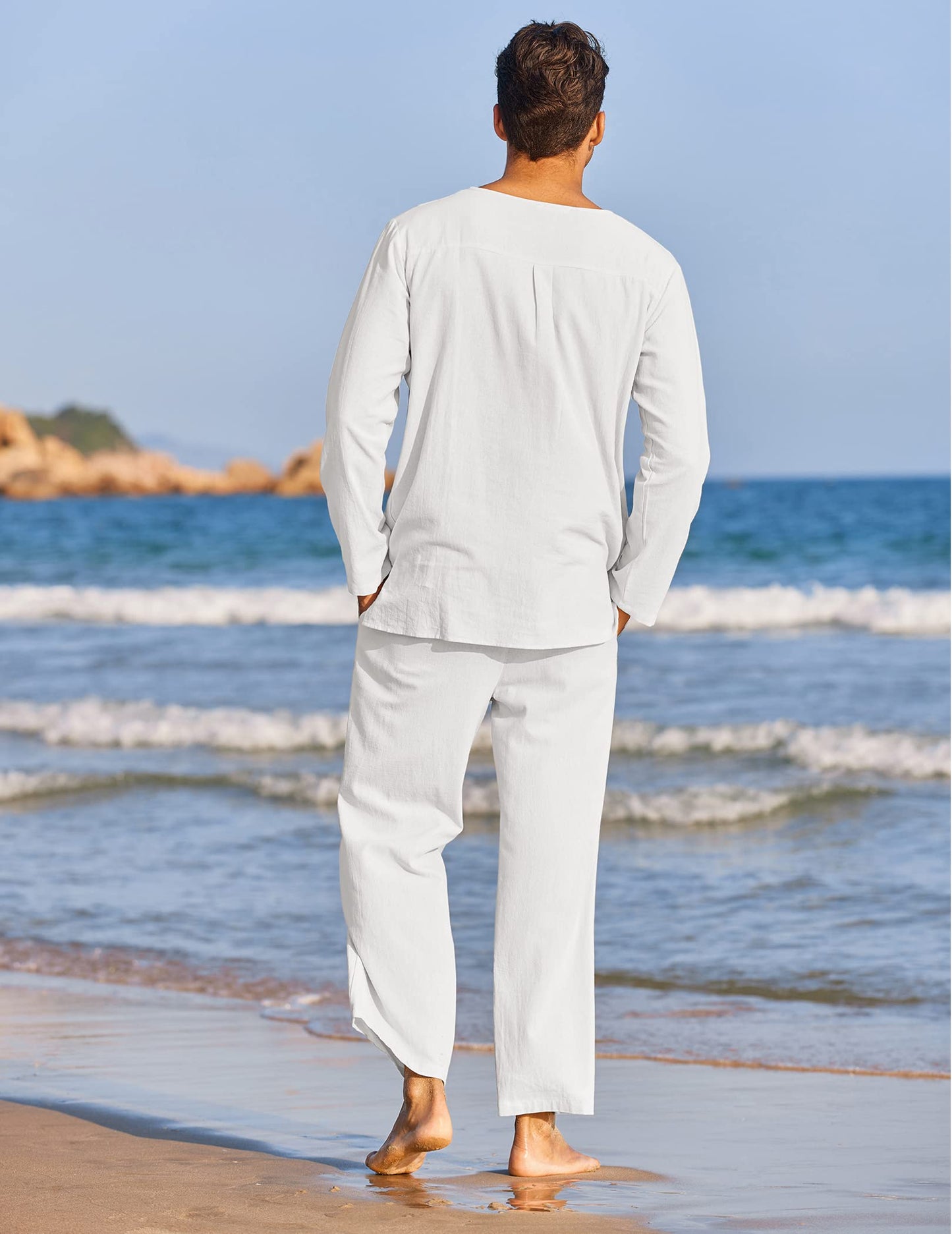 Men's Cotton Linen Set