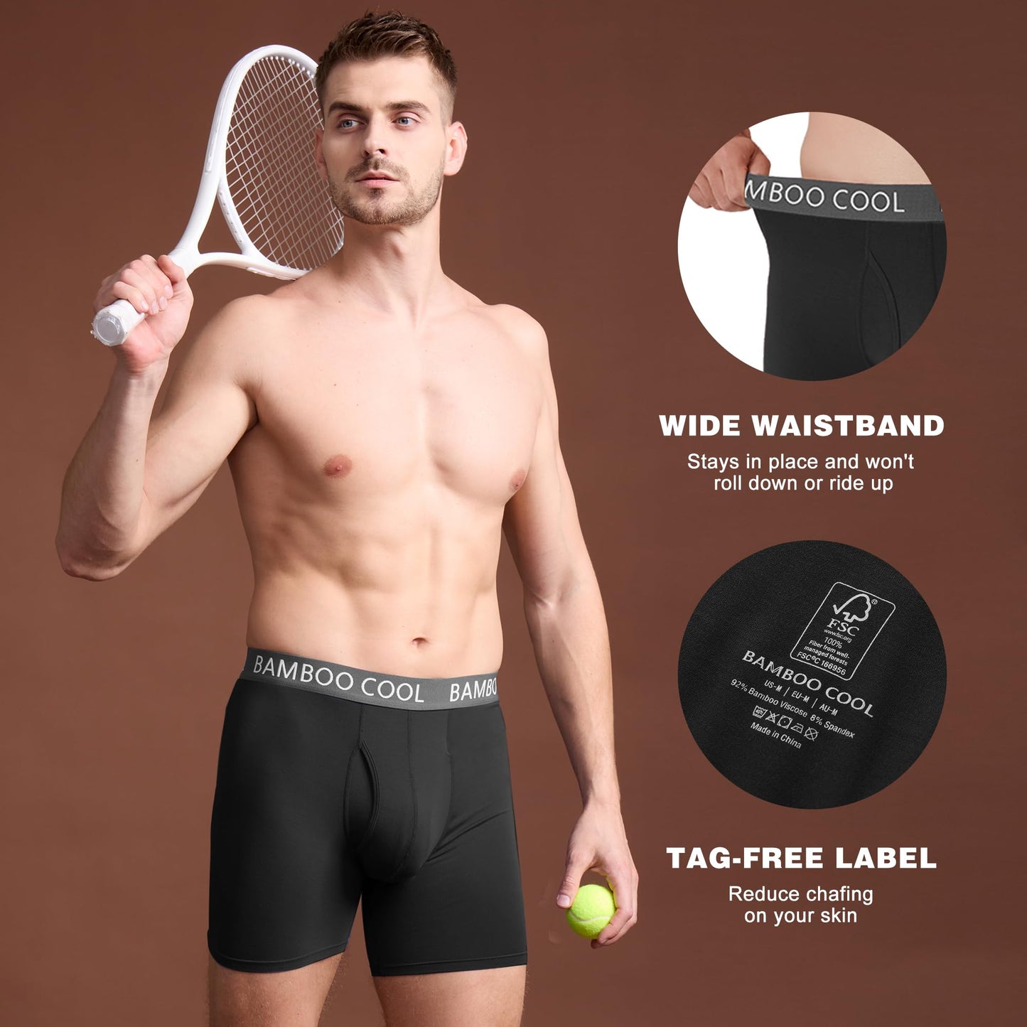 Breathable Men's Underwear Set