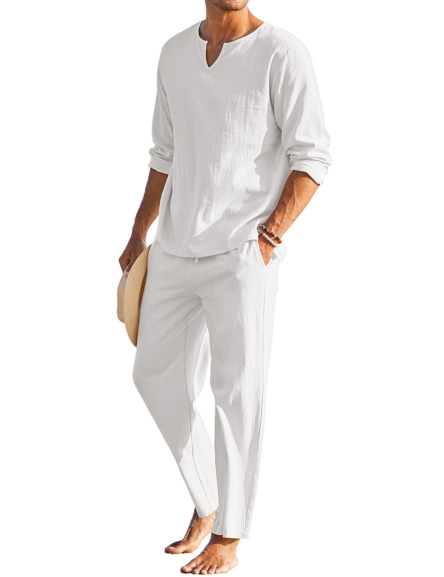 Men's Cotton Linen Set