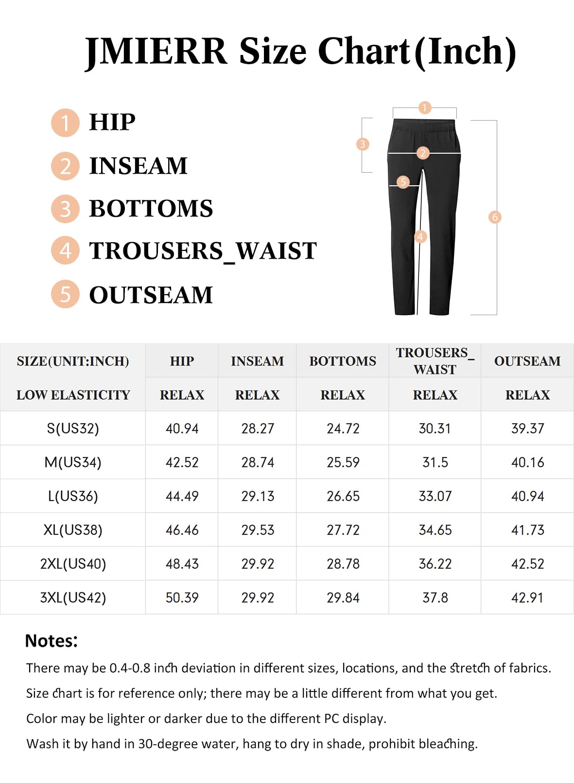 Mens Casual Joggers Pants - Cotton Drawstring Chino Cargo Pants Hiking Outdoor Twill Track Jogging Sweatpants Pants