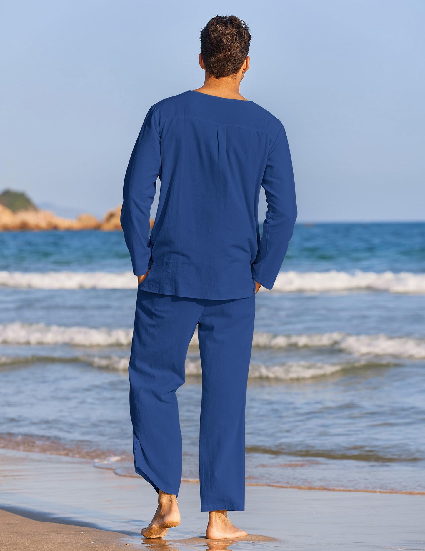 Men's Cotton Linen Set