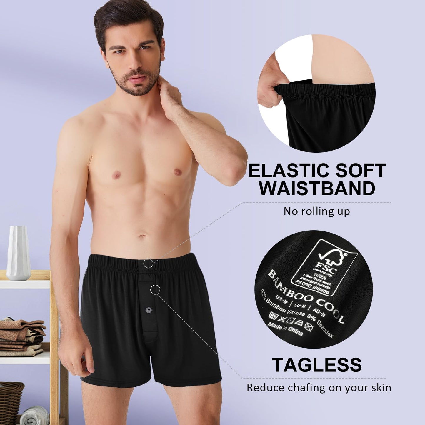 Breathable Casual Boxers Set