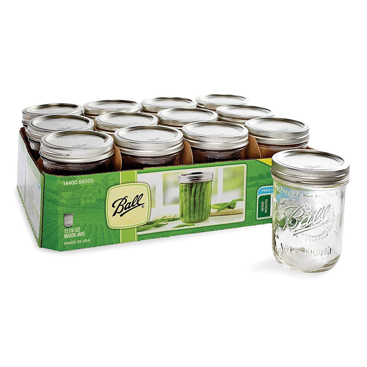 Wide Mason Jars with Lids