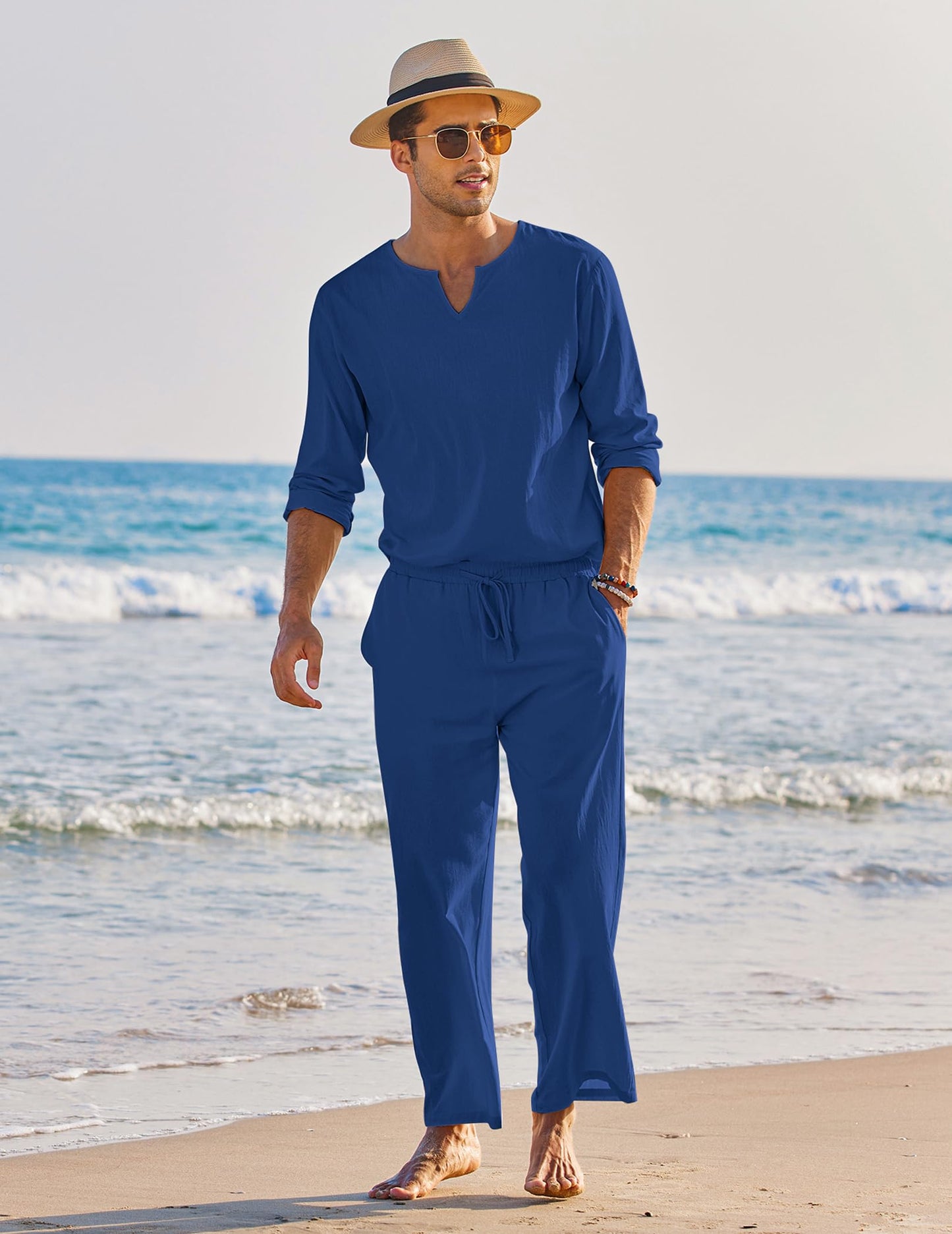 Men's Cotton Linen Set