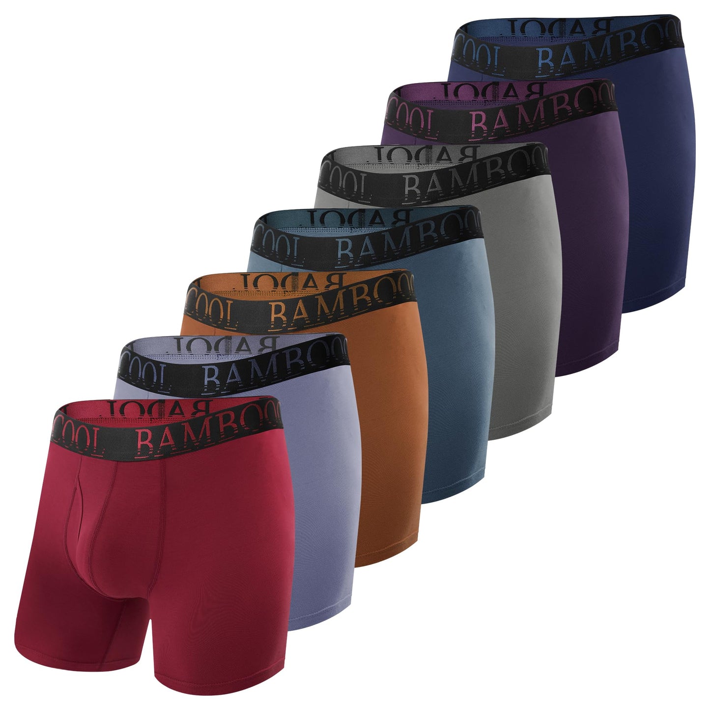 Men’s Underwear Boxer Briefs 7-Pack Breathable and Soft with Fly Underwear for Men