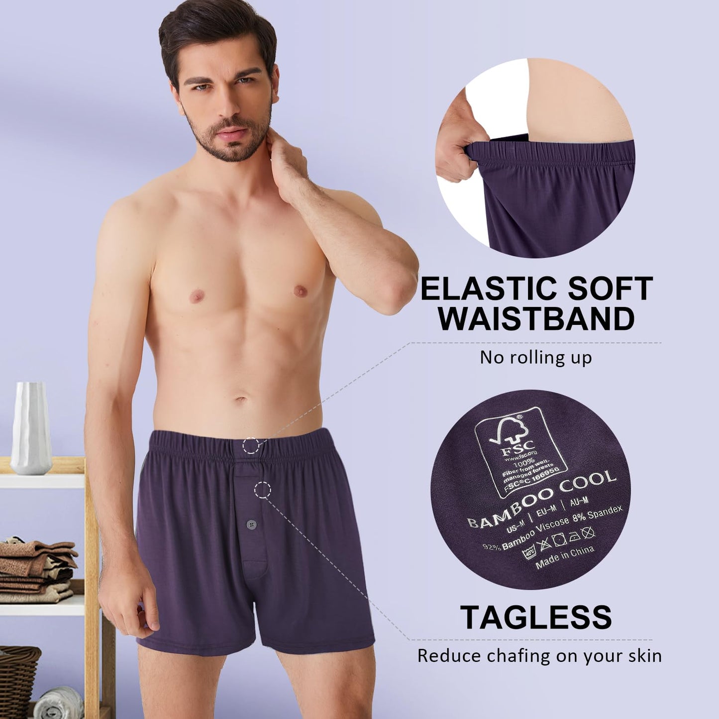 Breathable Casual Boxers Set