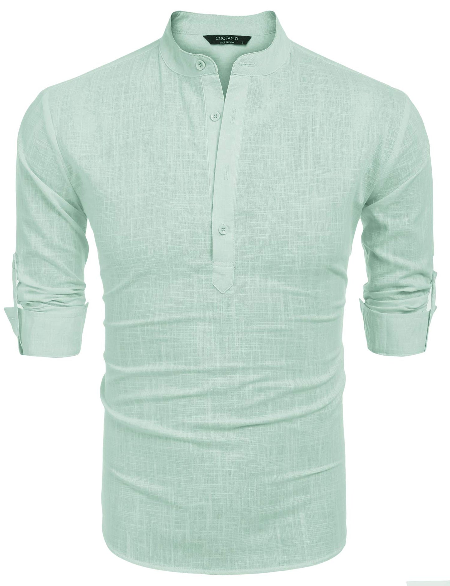 Men's Linen Henley Shirt