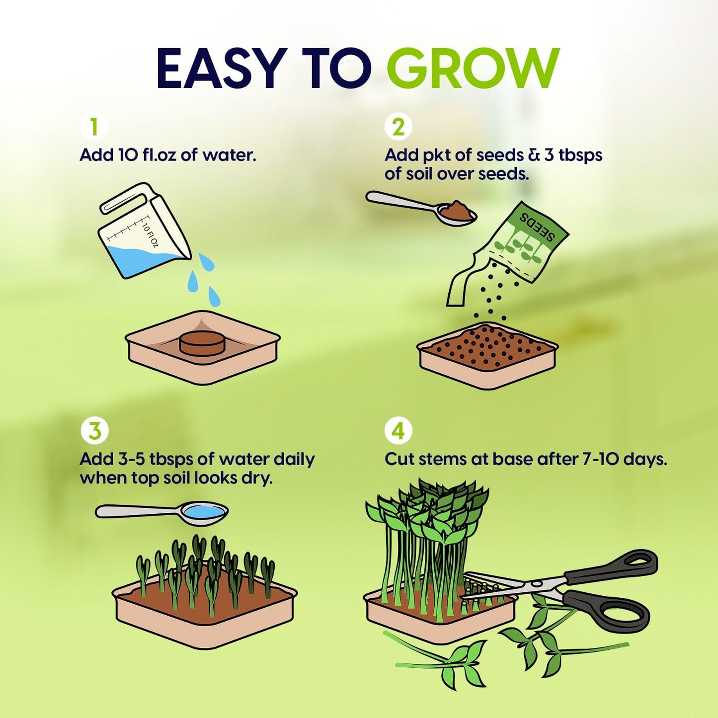 Microgreens Growing Kit for Gardeners